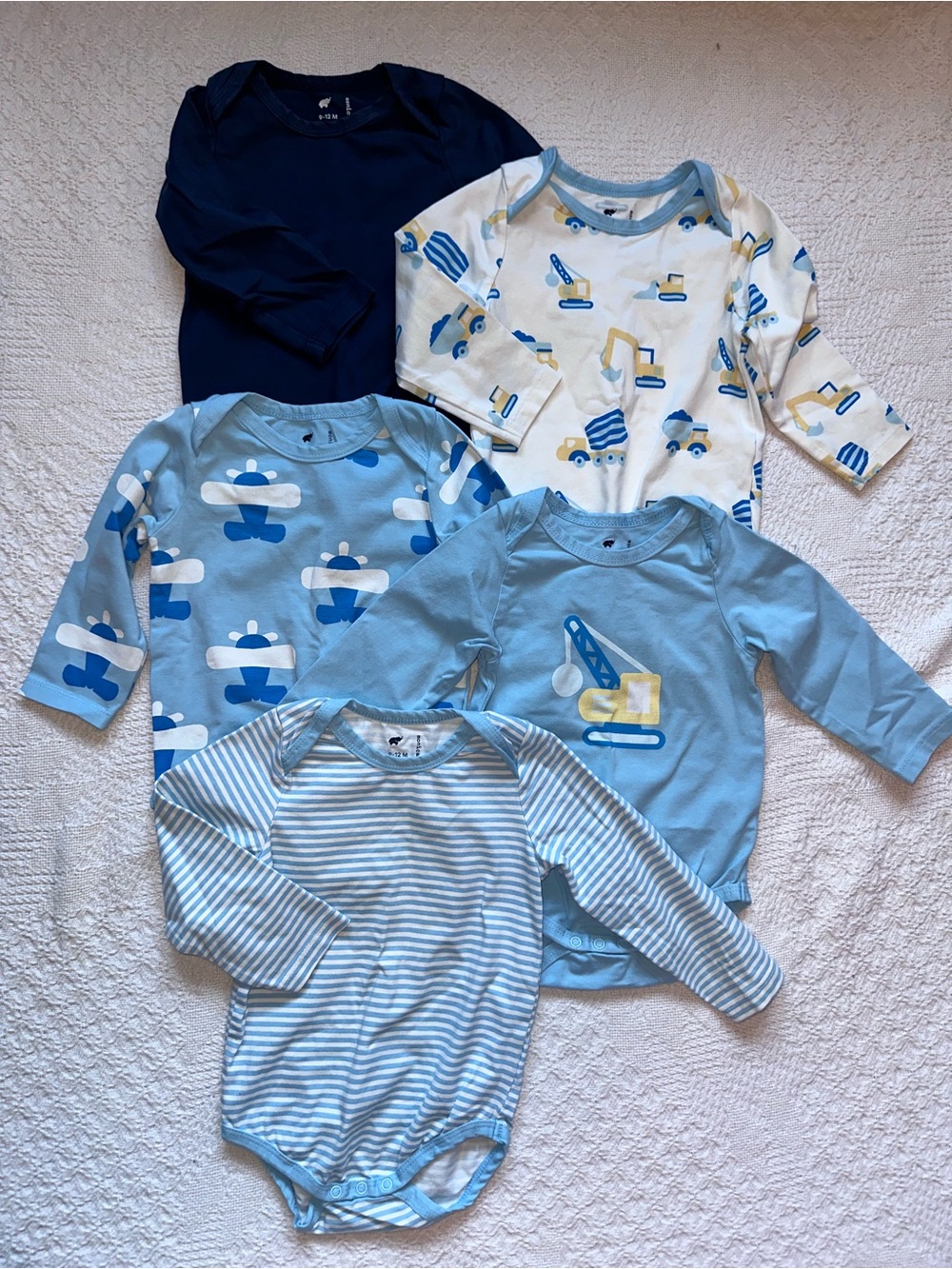 Monica + Andy Organic Cotton 9-12 months onesies - Picture 2 of 5